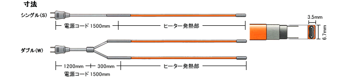 オートヒーター 寸法